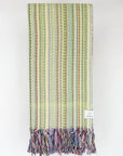 Folded multi-colour scarf cotton in the yellow base colour.